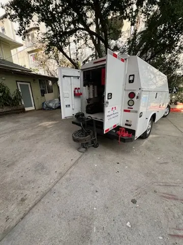 Magnet Plumbing service vehicle on-site for Faucet Repair in Regency Lakes at Coconut Creek